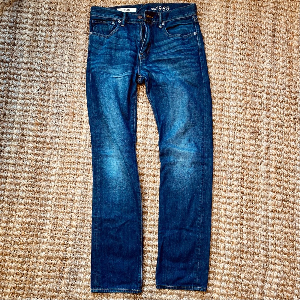 Gap 1969 Denim Jeans - 30x32 Slim